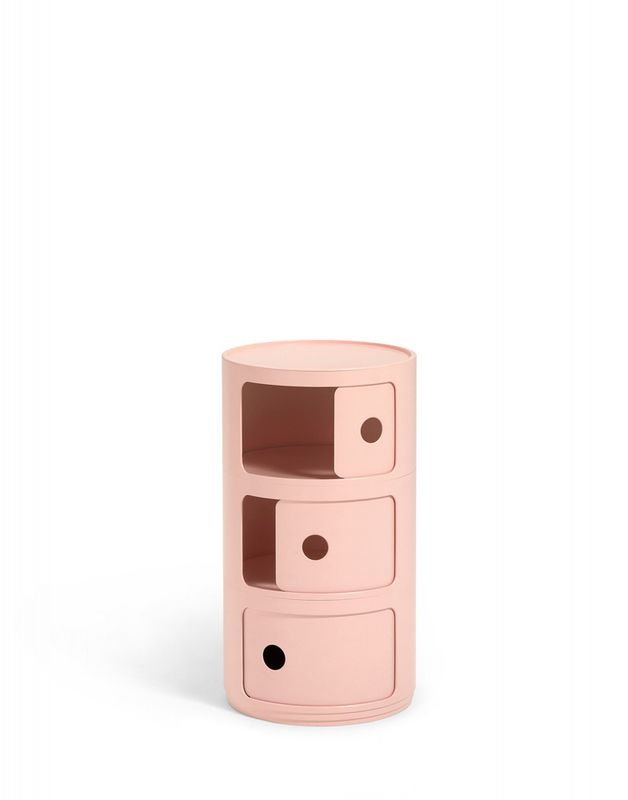 Kartell Componibili Bio Pink 3 skuffer Nattbord Bord