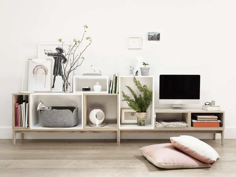 Muuto Restore Basket 48 x 35 Grey Melange, Oppbevaring