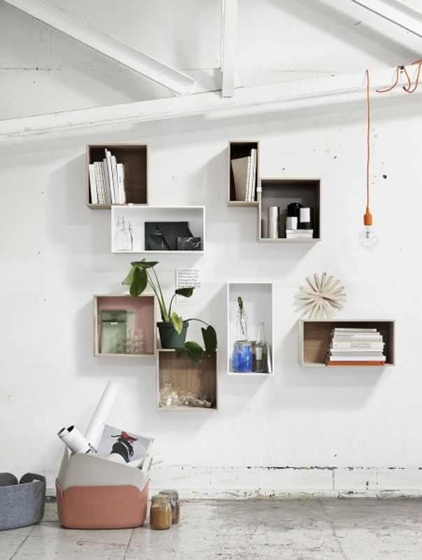 Muuto Restore Basket 48 x 35 Grey Melange, Oppbevaring