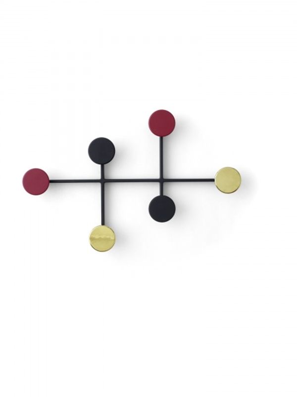 Audo Afteroom Coat Hanger, Black/Brass
