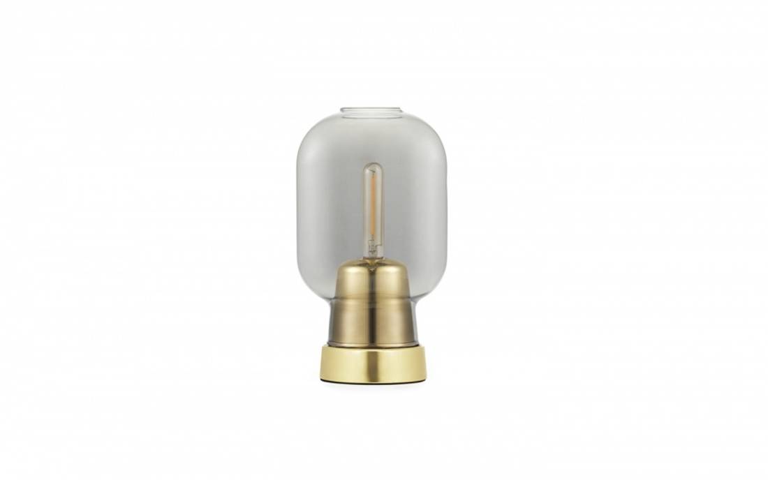 Normann Copenhagen Amp Table Lamp smoke/brass