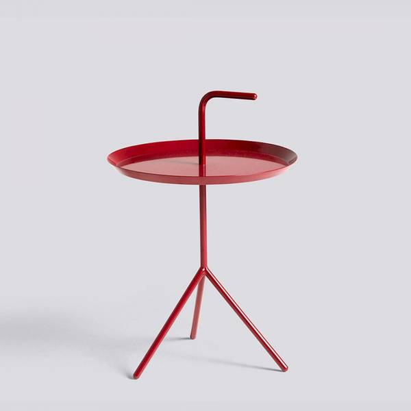 HAY DLM Table Ø 38 Red High Glosse, Kirsebær rød sidebord