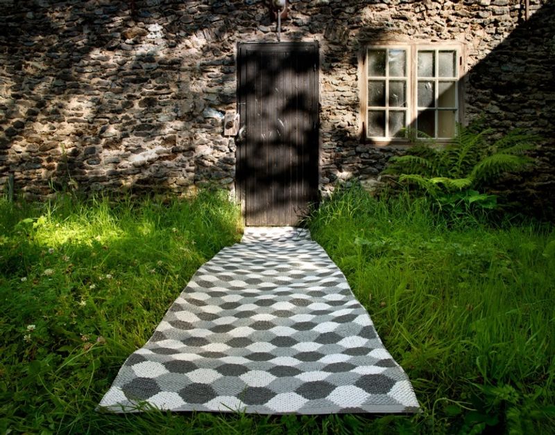 Pappelina Dana Gulvløper 70x160 Warm Grey/Charcoal/Vanilla