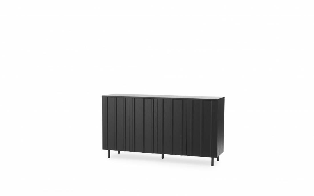 Normann Copenhagen Rib Sideboard Skjenk, Soft Black Svart