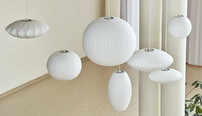 Hay Nelson Saucer Bubble Large Ø 88 - Herman Miller - Off white Taklampe