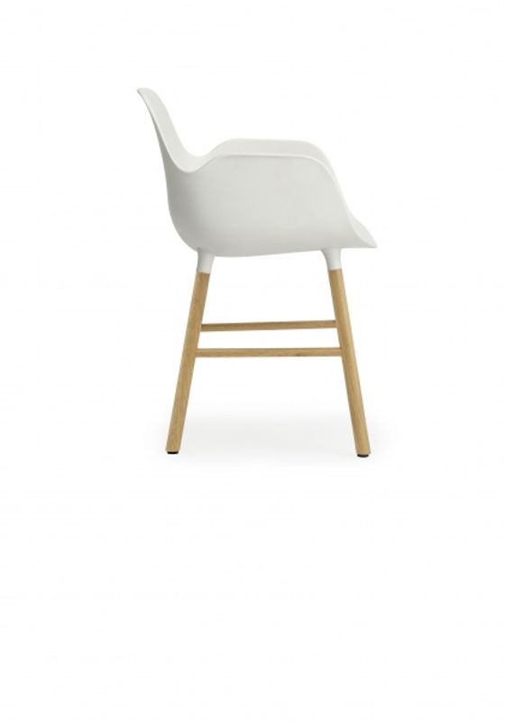 Normann Copenhagen Form Armchair oak White, Hvit Eik spisestol