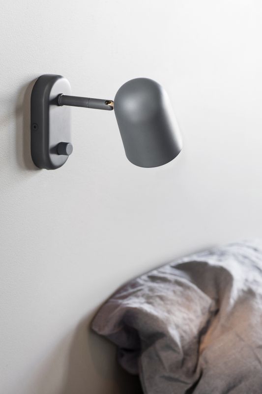 Northern Buddy Wall Lamp Dark Grey, Mørkegrå vegglampe