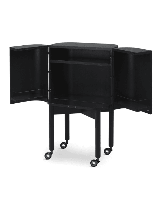 Northern Loud Bar Cabinet Black Painted oak Eik Svart Barskap