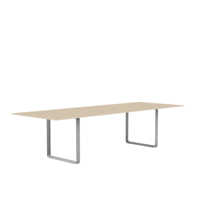 Muuto 70/70 table 295cm Oak Veneer spisebord Grey Base, Grå ben