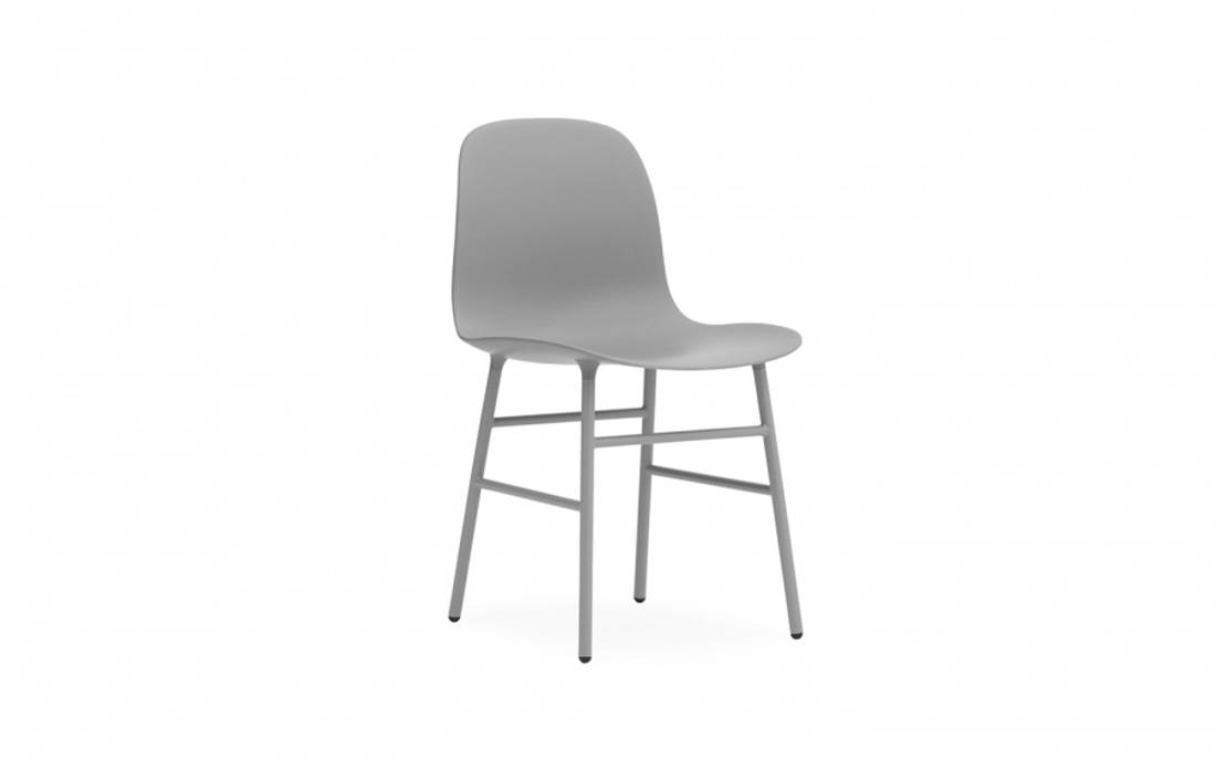 Normann Copenhagen Form Chair Steel Grey Grey Grå Stål Stol