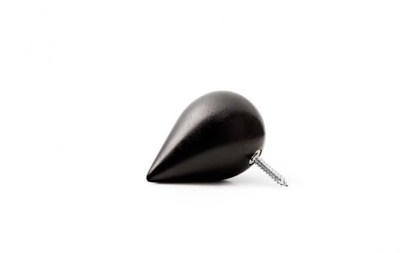 Normann Copenhagen Small Dropit Hooks 2 stk, black Knagg