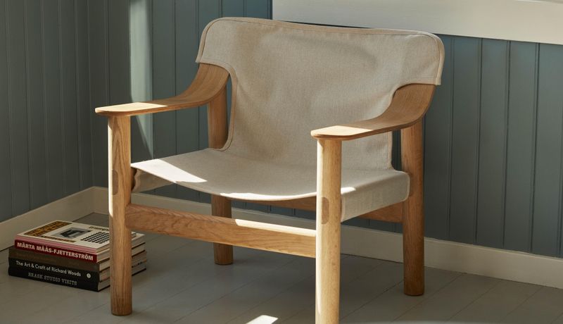 Hay Bernard Raw Canvas stol WB Lacquered Oak Eik