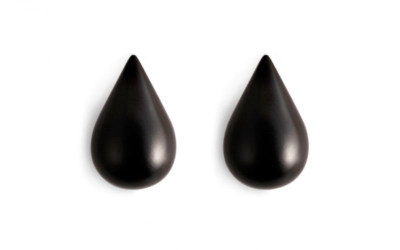 Normann Copenhagen Large Dropit Hooks 2 stk, black Knagg