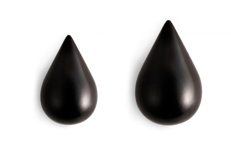 Normann Copenhagen Large Dropit Hooks 2 stk, black Knagg