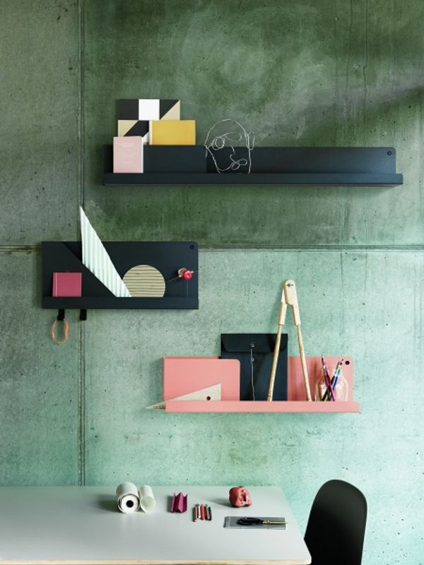 Muuto Folded Shelves Small Grey Hylle fra Muuto - Rask levering