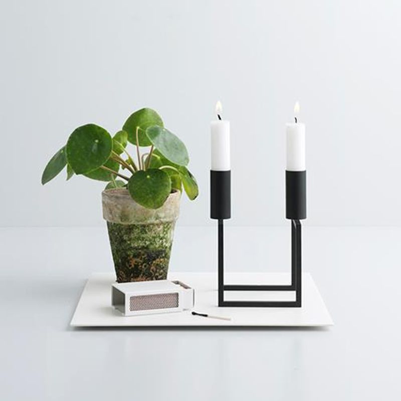Audo Copenhagen Line lysestake, svart