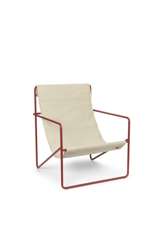 Ferm Living Desert Lounge Chair Poppy Red Cloud, Loungestol