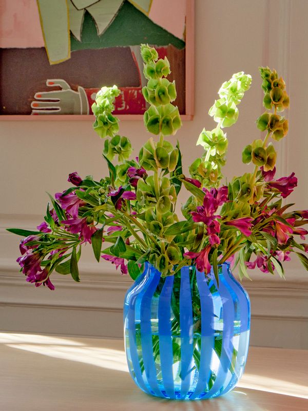 Hay Juice Vase, Wide Light Blue