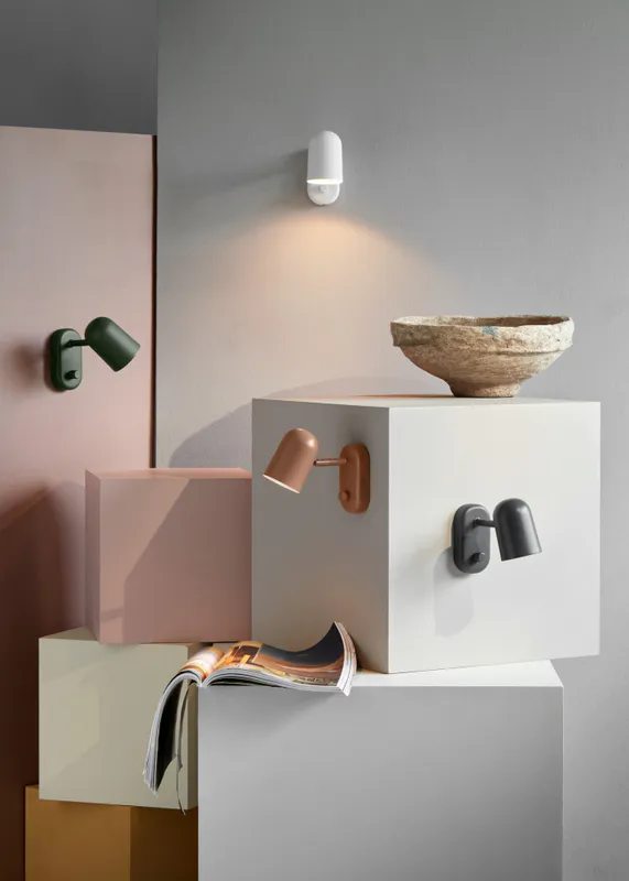 Northern Buddy Wall Lamp White, Hvit vegglampe