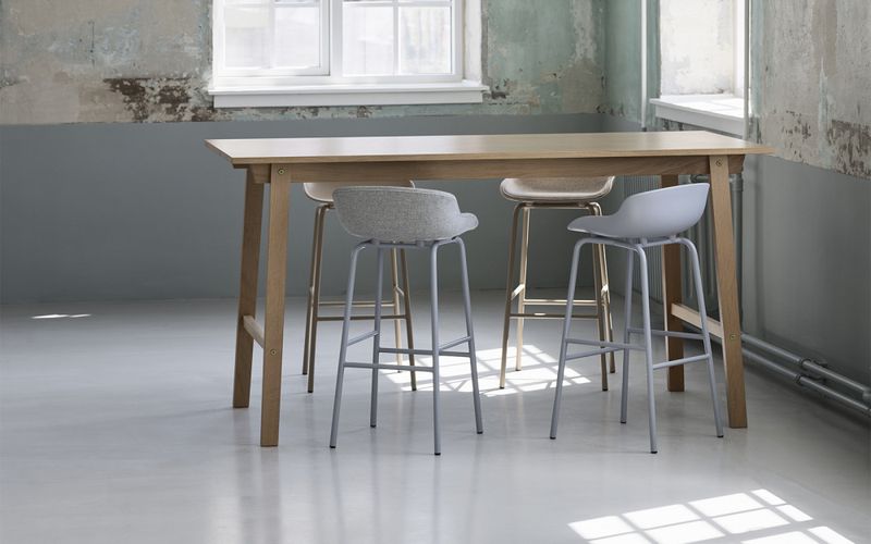 Normann Copenhagen Hyg Barstool White, Hvit barkrakk