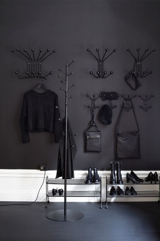 maze, Bill Floor Black, svart stumtjener knaggrekke