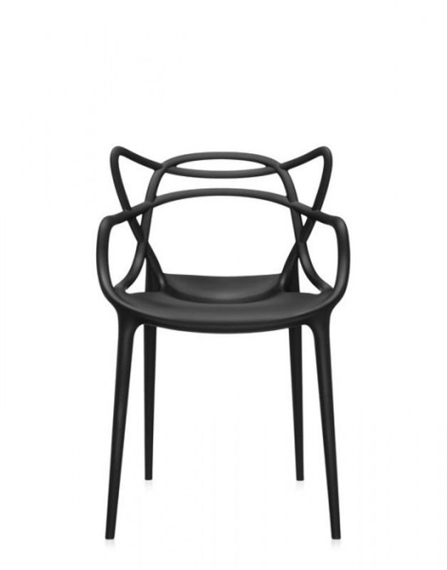 Kartell Masters dining chair Black spisestol matt Svart