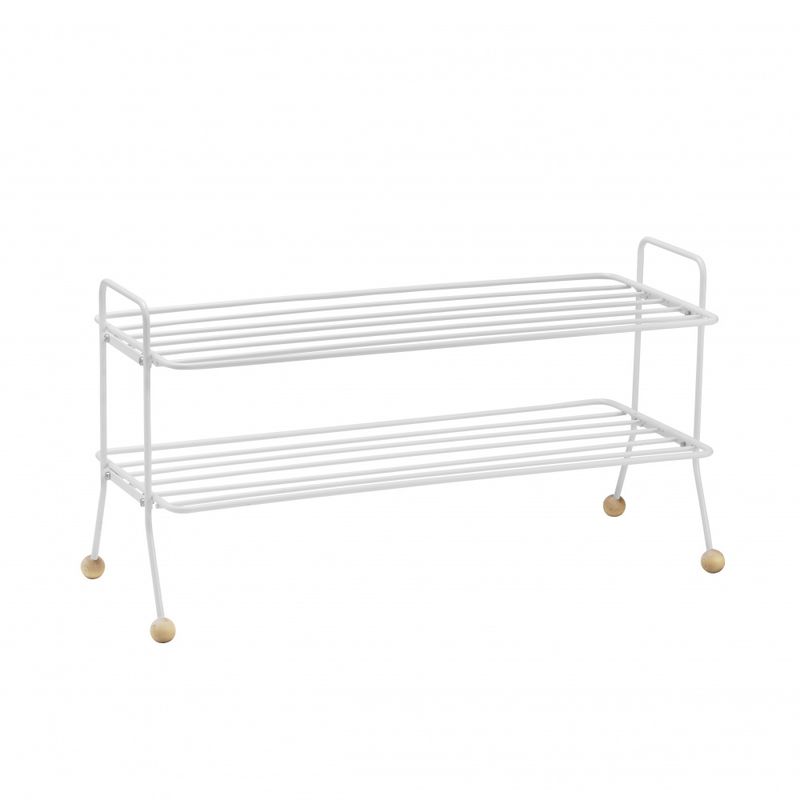 maze, Bill Shoe Shelf White, Hvit Skohylle