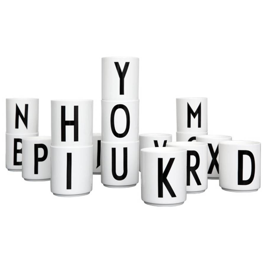 Design Letters Porselen Kopp A-Z, 