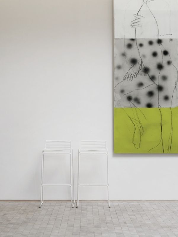 HAY Hee Bar Stool Black, Svart Barstol Barkrakk