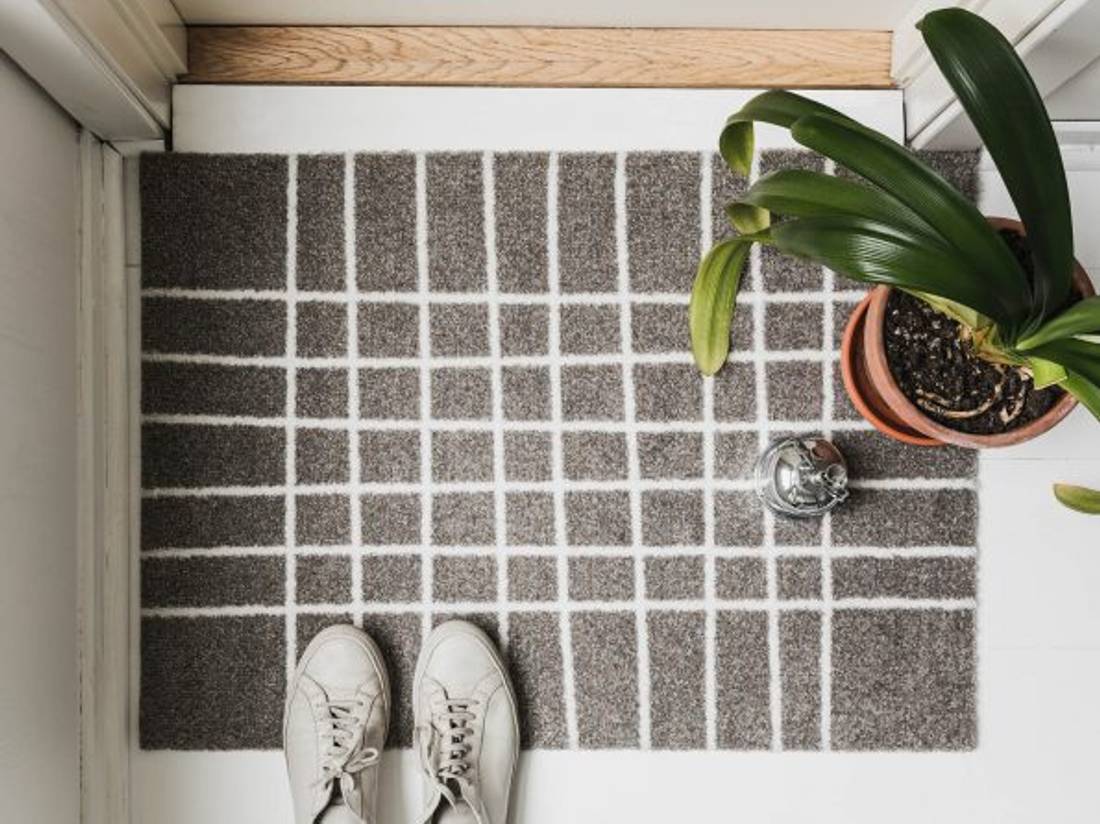 HEYMAT 60 x 85 Hand Travertine Door Mat Dørmatte teppe