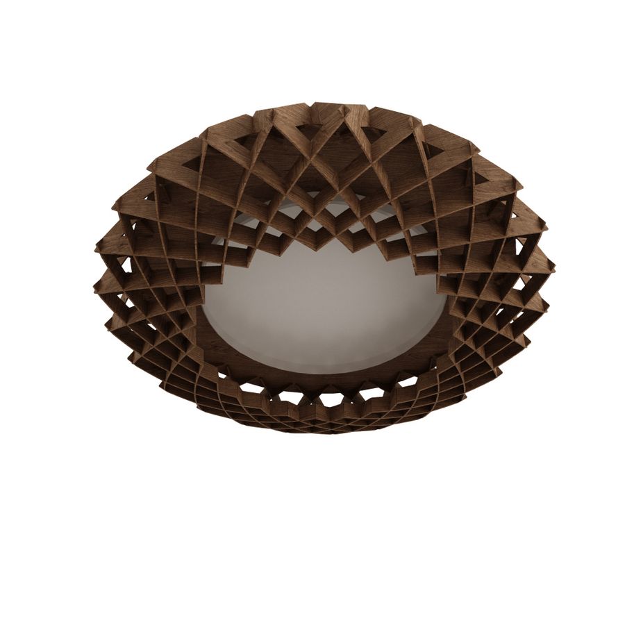 Pilke Signature 65 plafond Brown, Brun Taklampe Vegglampe