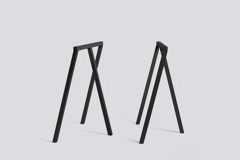 Hay Loop Stand Frame Black set of 2 svarte bordben