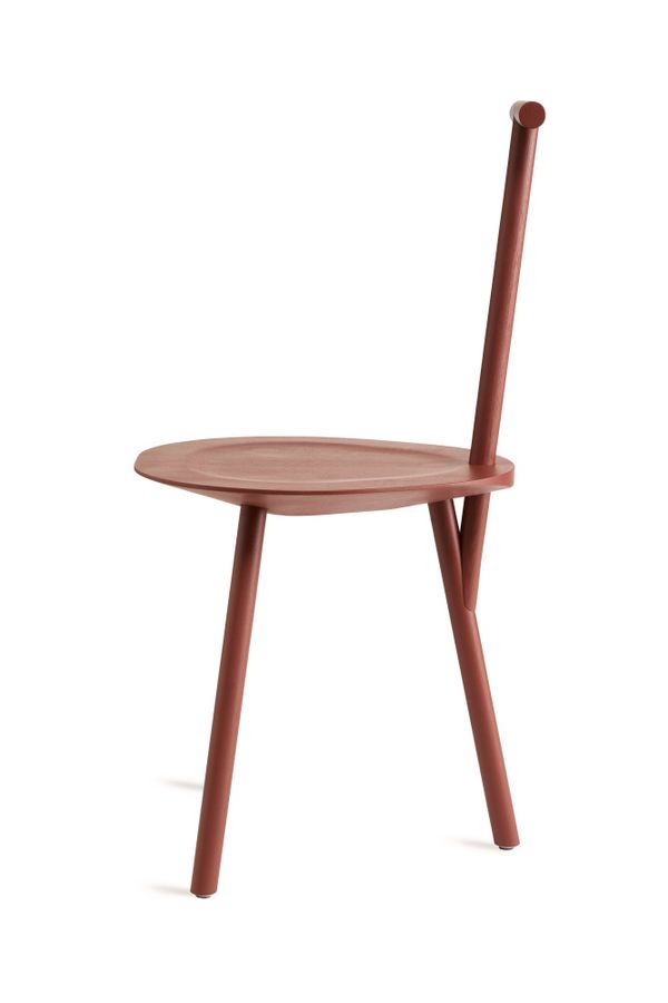 PWtbS Spade Chair Basque Red Ash, rød spisestol, stol i ask