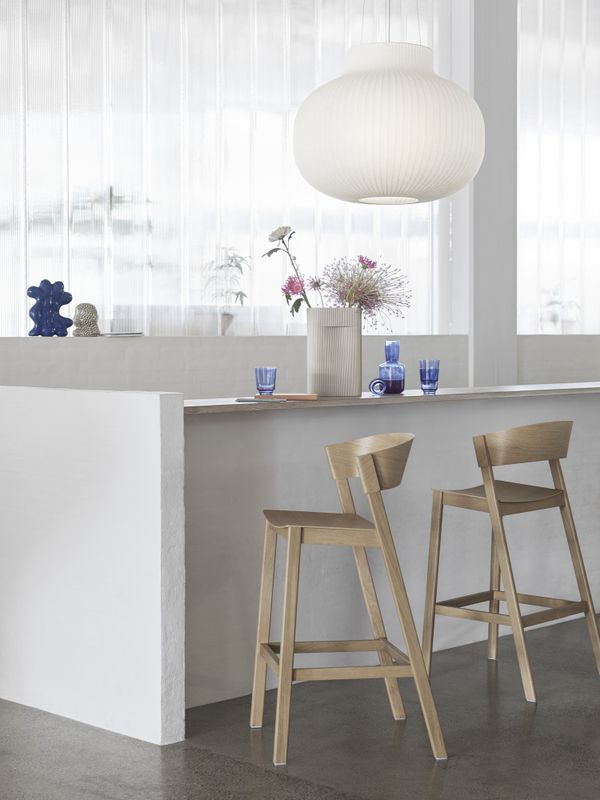 Muuto Strand Pendant Lamp Open Ø 60 cm White, Hvit Taklampe