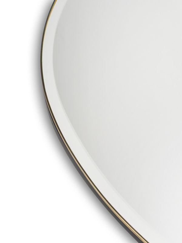 Ferm Living Pond mirror Dark Chrome, XL Krom Speil