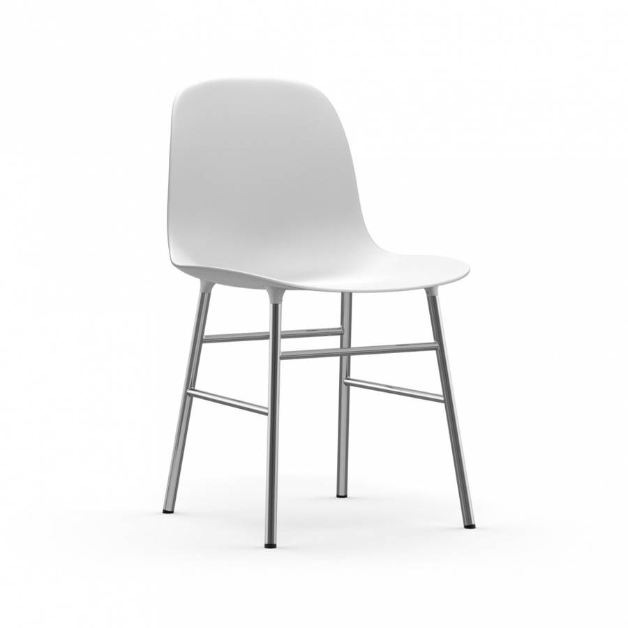 Normann Copenhagen Form Chair Chrome White Spisestol Stol