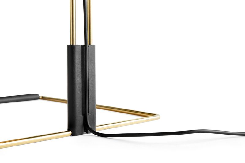 Hay Matin Table Lamp Polished brass base 300 Green Grønn bordlampe