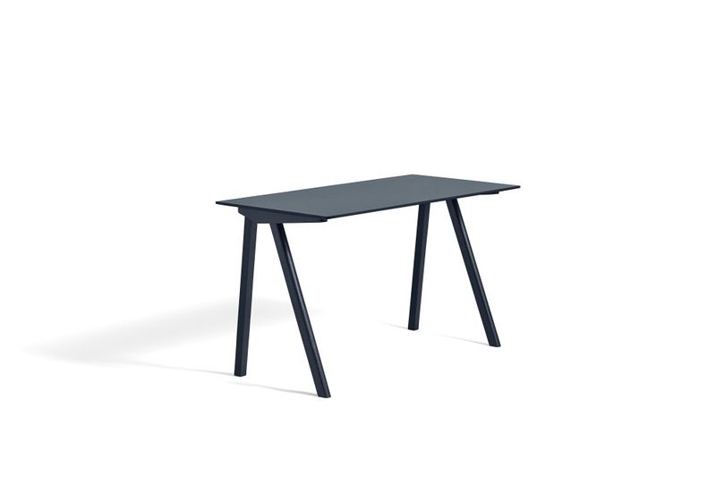 HAY CPH 90 Desk, Deep Blue Water Oak Smokey Blue Linoleum Skrivebord Blå