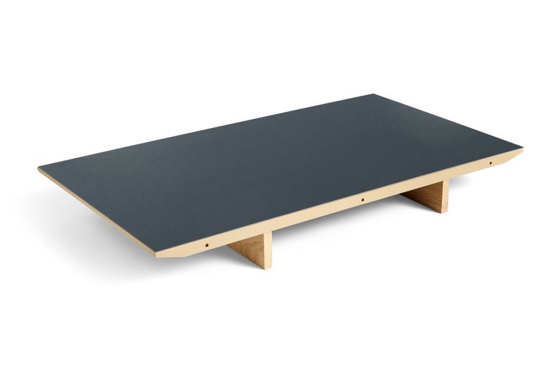 HAY CPH30 Extendable Leaf, ileggsplate 50 x 90 cm Smokey Blue Linoleum Blå