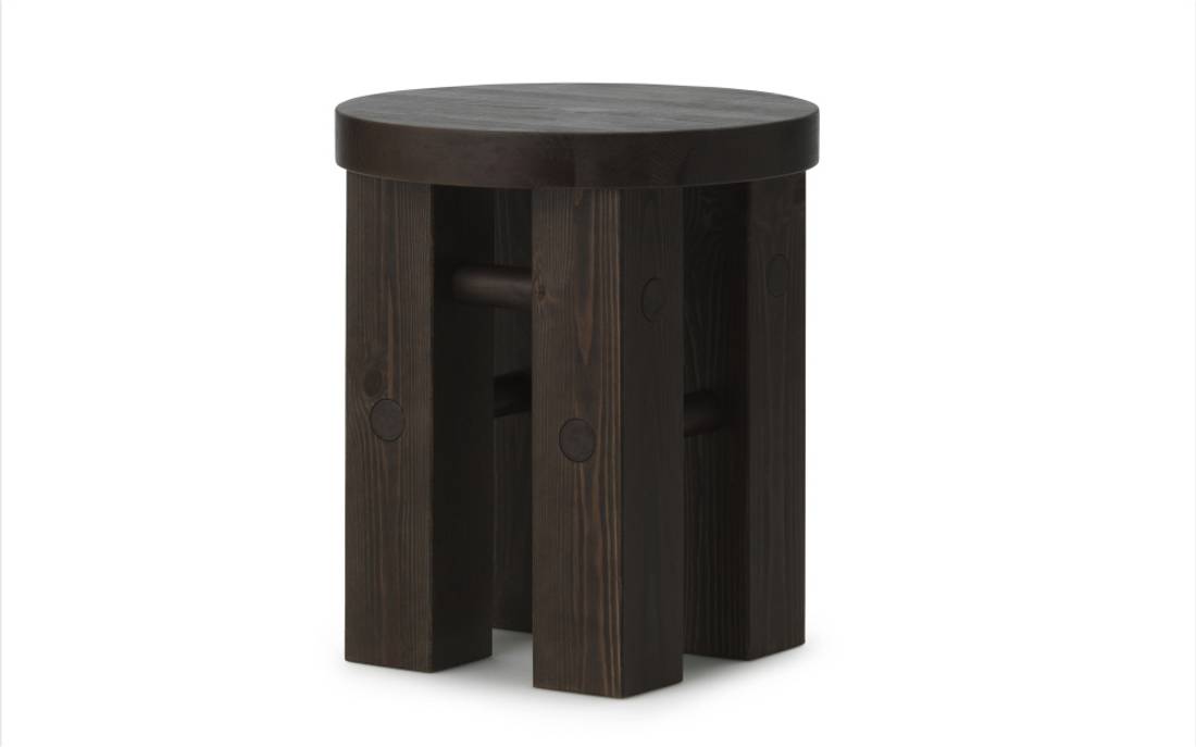 Normann Copenhagen Fyr stool, Dark Brown