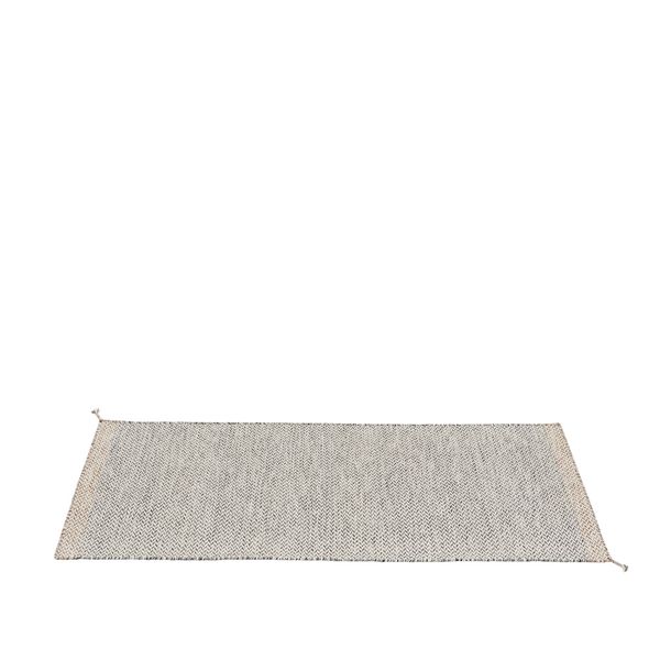 Muuto Ply Rug Recycled polyester 80 x 200 Black White Teppe ute