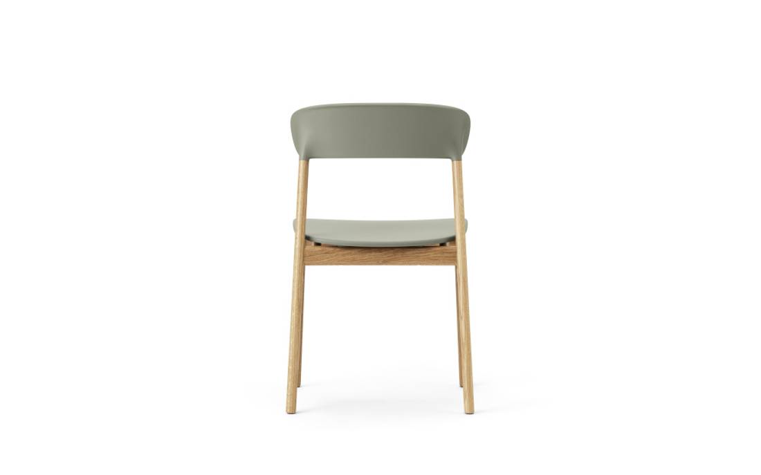 Normann Copenhagen Herit Chair, Oak Dusty Green, Grnn Spisestol