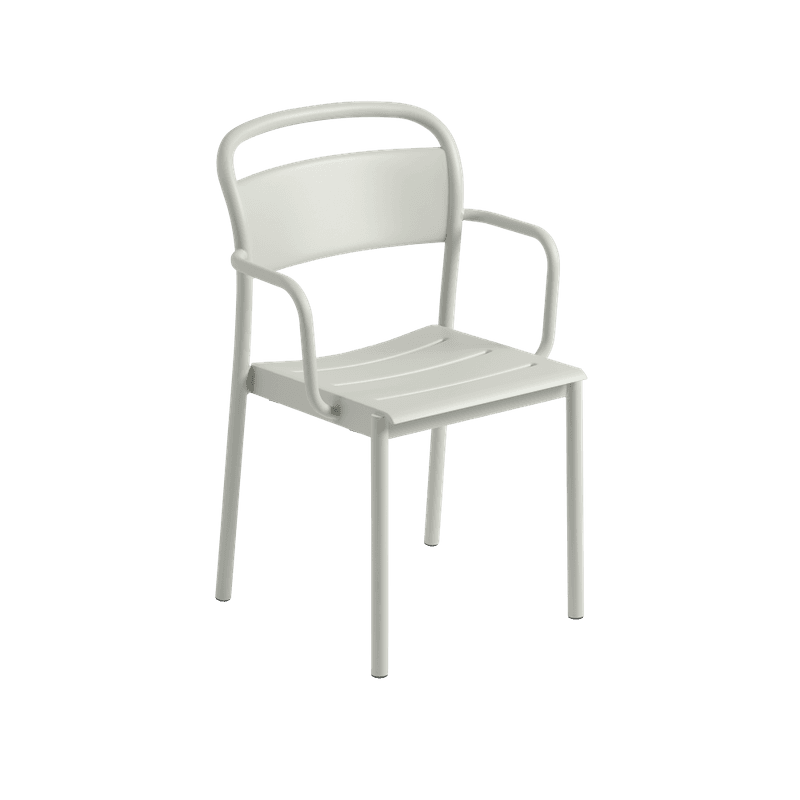 Muuto Linear Steel Armchair Grey, Grå Hagemøbel stol