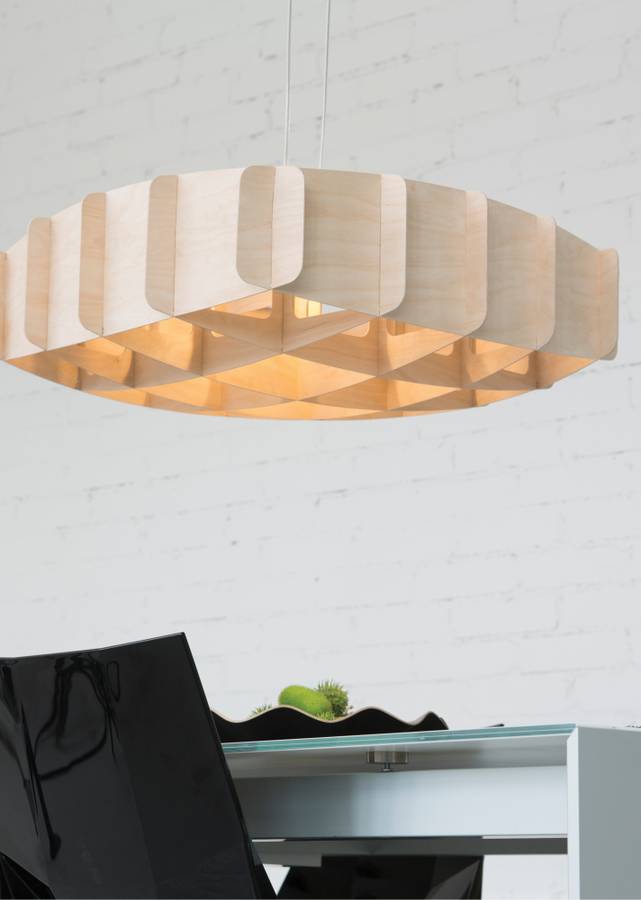 Pilke Ristikko 65 pendant Lamp Birch, Bjørk Taklampe Pendel