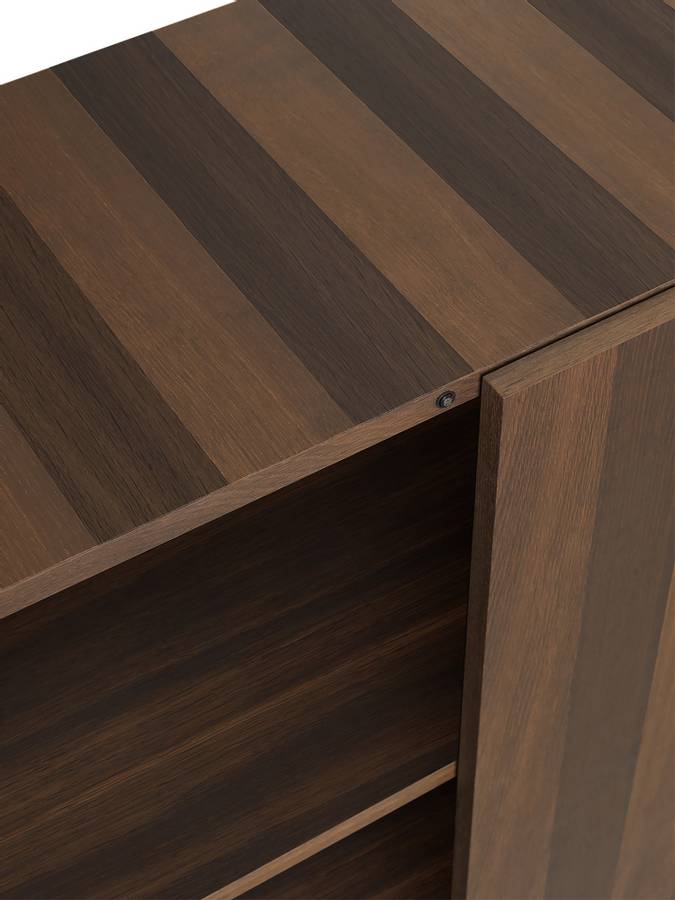 ferm Living Post Storage Cabinet Smoked oak, Eik Skap med dører