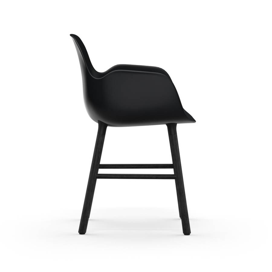 Normann Copenhagen Form Armchair Black oak Black, Svart Eik stol