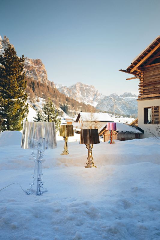 Kartell Bourgie Lampe, Blå bordlampe