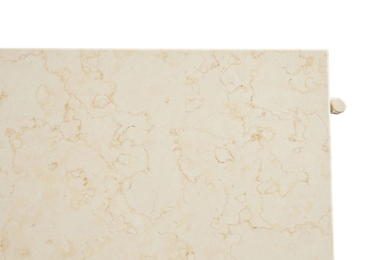 HAY Rebar 100 x 104 Coffee Table, Beige Marble Alabaster, Stuebord bord