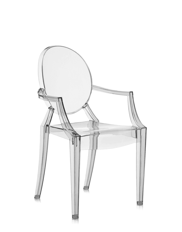 Kartell Louis Ghost dining Chair Smoke Grey, Spisestol Grå