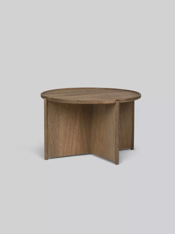 Northern Cling Coffee Table Ø 70 Smoked Oak, Salongbord